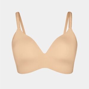 KNIX WingWoman Contour Bra in Warm Sand Wireless T-shirt Bra, size 7+